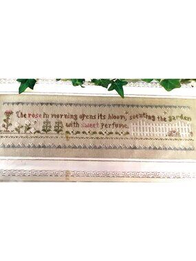 Little House Needleworks "The Rose In Morning" Cross Stitch Pattern LHNCC-01